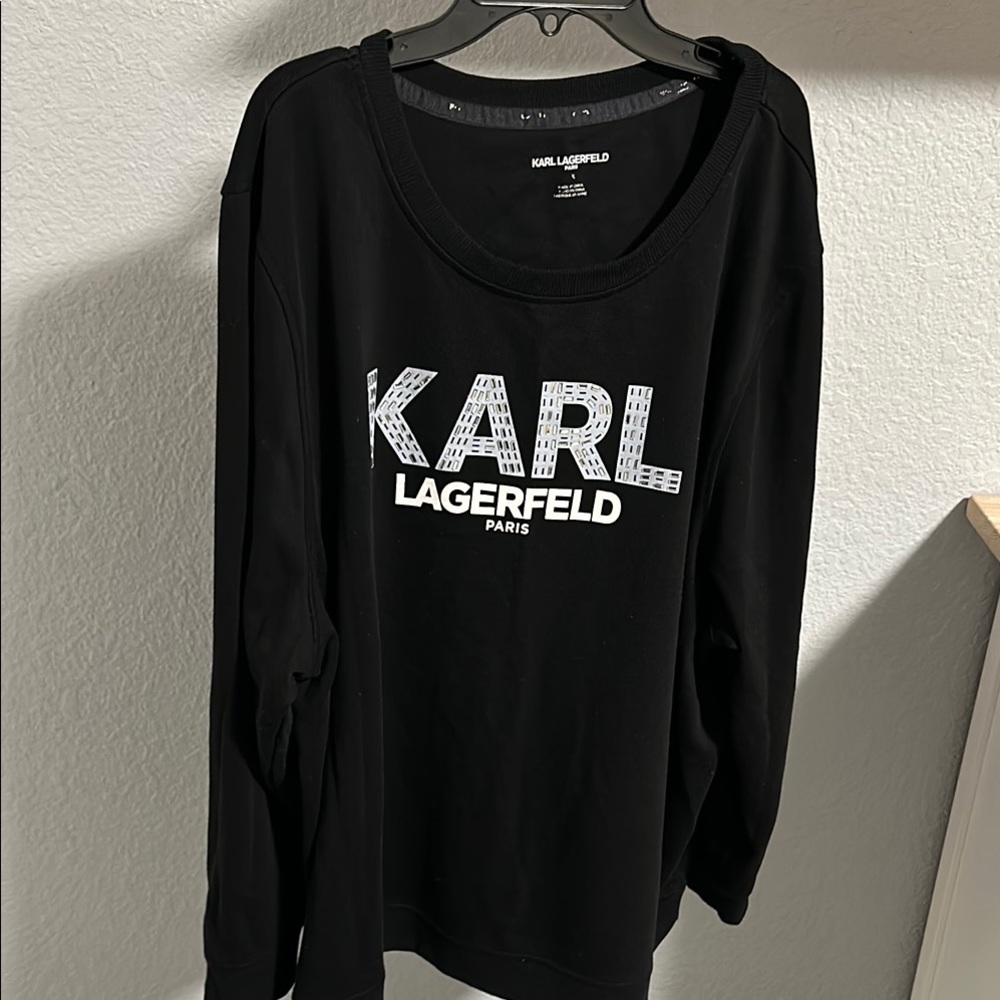 Karl Lagerfeld Black Logo Sweatshirt